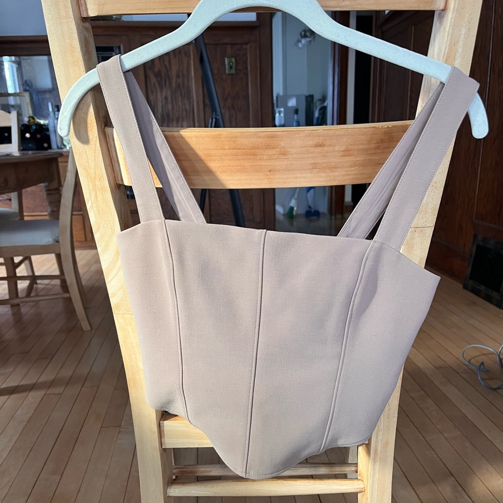 Abercrombie & Fitch Tan Crop Top